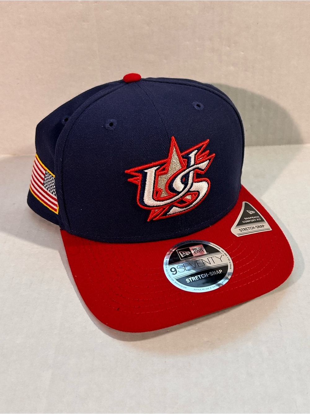 2026 WBC USA World Baseball Classic New Era 9SEVENTY Stretch Snapback Hat NWT